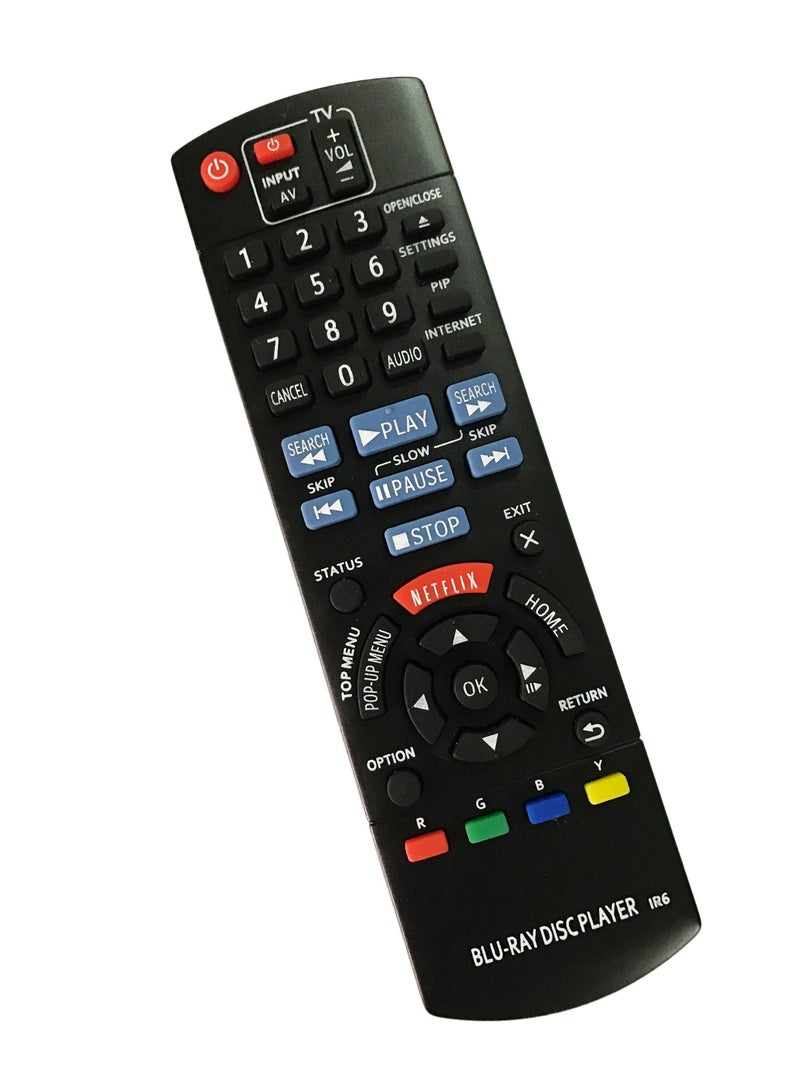 BOMAZ Replacement Remote Control for Panasonic DMP-BDT230 DMP-BD903 DMP-BD79 Blu-Ray Disc Player - Image 1